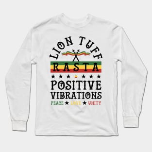 Lion Tuff Rasta Vibes Long Sleeve T-Shirt